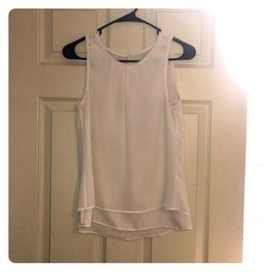H&M Split Back White Formal Top